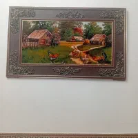 تابلو فرش ماشینی دست بافت گونه