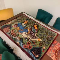 تابلو فرش دست بافت یک متر خیلی قدیمی لیلی مجنون|تابلو فرش|تهران, سعادت‌آباد|دیوار