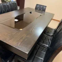 میز غذاخوری ۶ نفره چوب راش تاشو