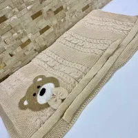 پتو بافت دورپیچ نوزادی نو نو