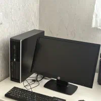 کامپیوتر hp(مینی کیس و دارای تمام تجهیزات)