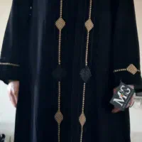 مانتو بلند عبایی مشکی