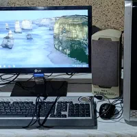 کامپیوتر دست دوم کامل با مانیتور و اسپیکر