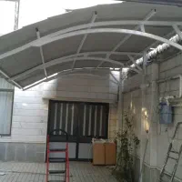 سایبان آلاچیق سقف شیبدار پارکینگ فایبرگلاس گلخانه