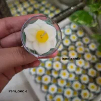 شمع دست‌ساز/وارمر گل نرگس/گیفت نیمه شعبان