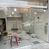 شیشه سکوریت در بهای اتوماتیک پارتیشن شیشه ای|خدمات پیشه و مهارت|زنجان, |دیوار