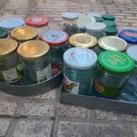 تعدادی شیشه مربایی وشیشه ابغوره