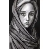 طراحی سیاه قلم|تابلو، نقاشی، عکس|خمین, |دیوار