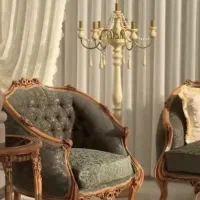 مبل سلطنتی چوبی زمرد