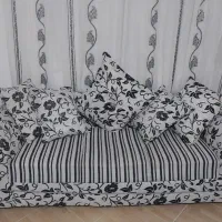 مبل راحتی هفت نفره بامیزوسط وعسلی