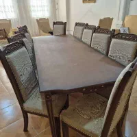 میز نهار خوری ده نفره  استفاده نشده