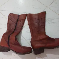 بوت بلند چرم طبیعی