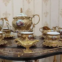 یک دست سرویس چایخوری و شکلات خوری مارک گبیر