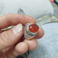 انگشتر عقیق یمنی و یاقوت