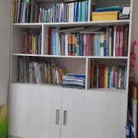 کتابخانه سالم و تمییز|کتابخانه، شلف، قفسه‌های دیواری|تهران, باغ فیض|دیوار