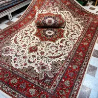 فرش دستباف جفت ۶ متری تبریز ۴۰ رج تقی زاده دستبافت