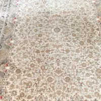 فروش فرش قیطران گل برجسته در حد نو