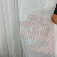 پرده مینیمال با پارچه ترک شاین دار و مخمل طوسی|پرده، رانر، رومیزی|قم, زاویه|دیوار