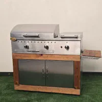 باربیکیو فول استیل 304 نگیر کابینت دار ضد زنگ