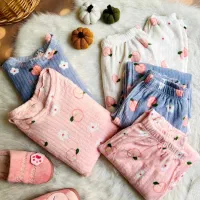 ست بلوز شلوار تدی پشمی زنانه لباس زیر شورت