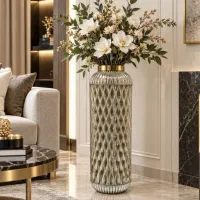 گلدان کنار سالنی شیشه ای گلوریا02