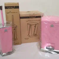 ست سرویس بهداشتی سطل و فرچه آپادانا مدل آذین نو نو