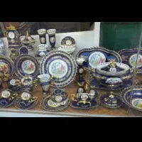 سرویس چینی سورمه ای دنسی لیلی مجنون قدیمی