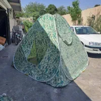 چادر مسافرتی طرح دار عشایری چتر برزنت