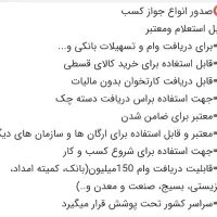 فعالیت کسب جواز اعتبار سنجی