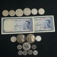 اسکنا سهای نو بانکی شاهی و جمهوری وسکه نقره|کلکسیون سکه، تمبر، اسکناس|قزوین, |دیوار