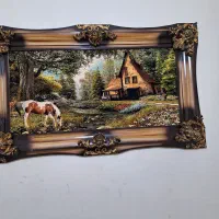 تابلو فرش و گل و گلدان|تابلو فرش|نورآباد, |دیوار