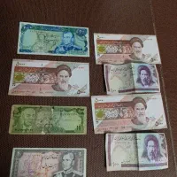 دفترچه تمبر قدیمی و اسکناس و سکه