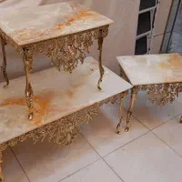 جلومبلی و عسلی گل رز سنگین تاج پرکار برنز سوگلی|مبلمان خانگی و میز عسلی|زنجان, |دیوار