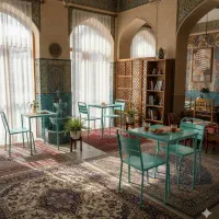 صندلی تمام فلزی همراه با میز فلزی|میز و صندلی غذاخوری|قیامدشت - خاورشهر, |دیوار