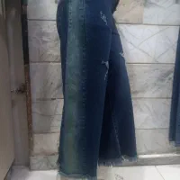 عمده  وتک شلوار لی  شافل  واید فول بگ  زنانه