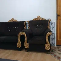 مبل قهوه ای|مبلمان خانگی و میز عسلی|کوهدشت, |دیوار