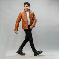 کاپشن چرم مردانه قهوه ای /پرداخت درب منزل|لباس|تهران, تهرانپارس غربی|دیوار