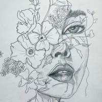 سیاه قلم با زغال|تابلو، نقاشی، عکس|مسجد سلیمان, |دیوار