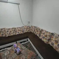مبل هشت نفره کارکرده، و بوفه ویترینی|بوفه، ویترین، کنسول|اهواز, کمپلو شمالی|دیوار