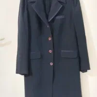 یک دست مانتو شلوار اداری به رنگ سورمه ای