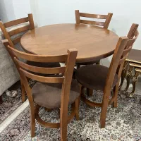 میز ناهار خوری چوبی چهار نفره