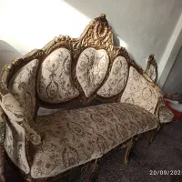 مبلمان سلطنتی ۸ نفره در حد نو|مبلمان خانگی و میز عسلی|لاهیجان, خمیر کلایه|دیوار