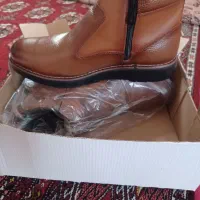 نیم بوت چرم اصل