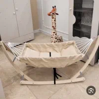 ننو پایه چوبی تخت کنار مادر