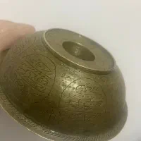 کاسه مسی قرآنی خیلی قدیمی(چهل تاس)|کلکسیون اشیاء عتیقه|رشت, نظری|دیوار