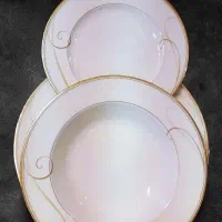 ظروف چینی نوری تاکه اصل، 12 نفره، لب طلایی کد9316|ظروف سرو و پذیرایی|تهران, بازار|دیوار