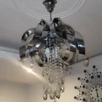 سه عدد لوستر با رنگ ثابت و کریستال اصل اتریش|لوستر و چراغ آویز|تهران, گلچین|دیوار