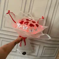 باسلام دسته گل پروانه ای|گل مصنوعی|یاسوج, |دیوار