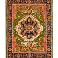 فرش دستباف هریس طرح ترنجی شش متری