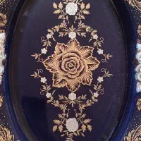 دیس ظرف سورمه ای لیلی و مجنون آبی